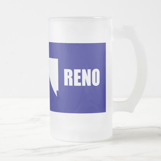 Drapeau de Reno, Nevada Gelée Beer Mug (Droit)