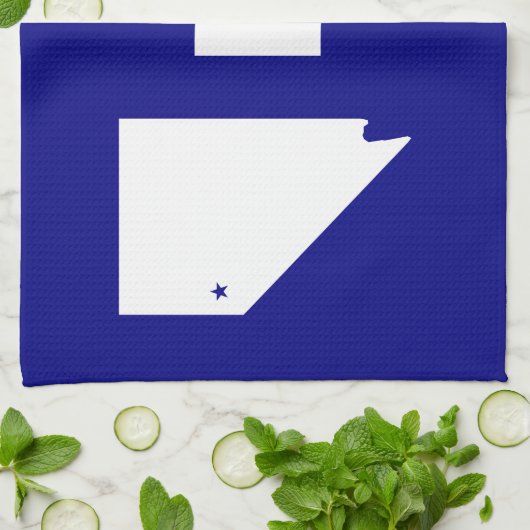 Drapeau de Reno, serviette Nevada (Plié)