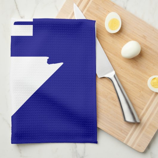 Drapeau de Reno, serviette Nevada (Quart Plié)