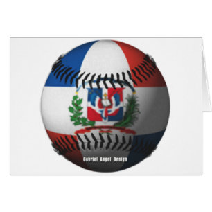 Drapeau de République Dominicaine Baseball couvert