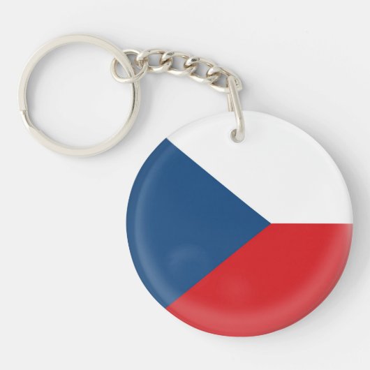 Drapeau de République Tchèque de porte-clés (Devant)