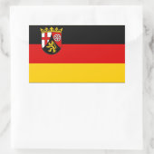 Drapeau de Rhénanie-Palatinat Sticker rectangulair (Sac)