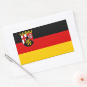 Drapeau de Rhénanie-Palatinat Sticker rectangulair (Enveloppe)