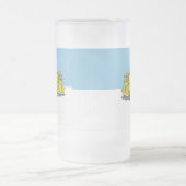 Drapeau de Riga, Lettonie Gelée Beer Mug (Centre)