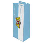 Drapeau de Riga, Lettonie Sac cadeau vin (Dos Angle)