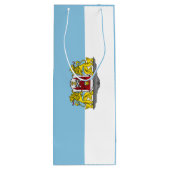 Drapeau de Riga, Lettonie Sac cadeau vin (Dos)