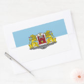 Drapeau de Riga, Lettonie Sticker rectangulaire (Enveloppe)