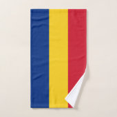 Drapeau de Roumanie (Serviette à main)