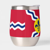Drapeau de Saint-Louis, Missouri Coussin rond (Gauche)