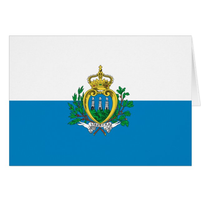 Drapeau de Saint-Marin (Devant horizontal)