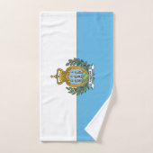 Drapeau de Saint-Marin (Serviette à main)
