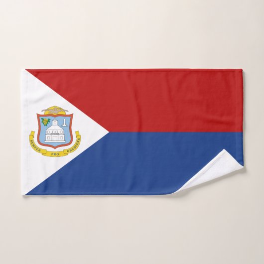 Drapeau de Saint-Martin (Serviette à main)