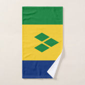 Drapeau de Saint-Vincent (Serviette à main)