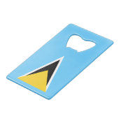 Drapeau de Sainte-Lucie (Dos Angle)
