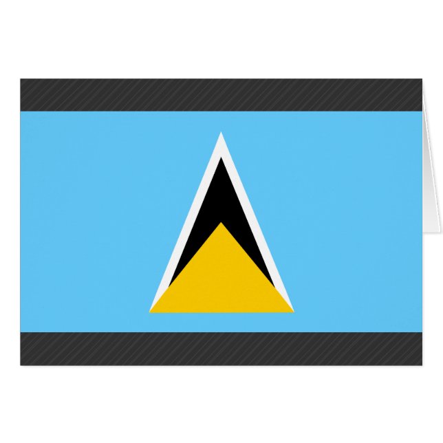 Drapeau de Sainte-Lucie (Devant horizontal)
