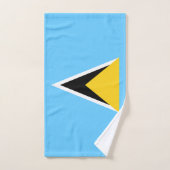 Drapeau de Sainte-Lucie (Serviette à main)