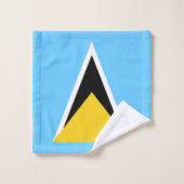 Drapeau de Sainte-Lucie (Gant de toilette)