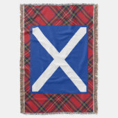 Drapeau de Saltire d'écossais de couverture de jet (devant Vertical)