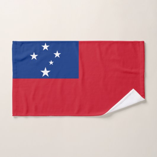 Drapeau de Samoa (Serviette à main)