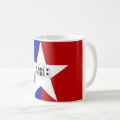 Drapeau de San Antonio, Texas Coffee Mug (Devant droit)
