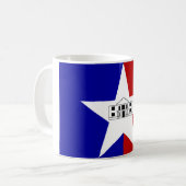 Drapeau de San Antonio, Texas Coffee Mug (Devant gauche)