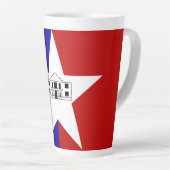 Drapeau de San Antonio, Texas Latte Mug (Angle droit)