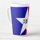 Drapeau de San Antonio, Texas Latte Mug (Angle gauche)