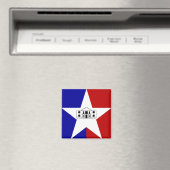 Drapeau de San Antonio, Texas Magnet (In Situ (Lave-vaisselle))