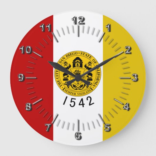 Drapeau de San Diego Grande Horloge (Recto)