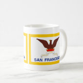 Drapeau de San Francisco, Californie Café Mug (Devant droit)