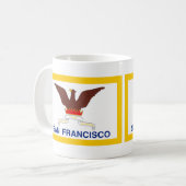 Drapeau de San Francisco, Californie Café Mug (Devant gauche)