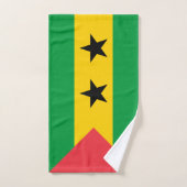 Drapeau de Sao Tomé-et-Principe (Serviette à main)