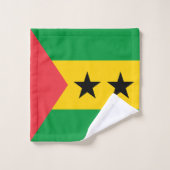 Drapeau de Sao Tomé-et-Principe (Gant de toilette)