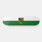 Drapeau de Saxe Skateboard (Horz)