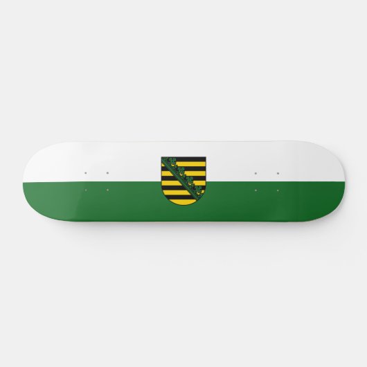 Drapeau de Saxe Skateboard (Horz)