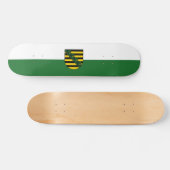 Drapeau de Saxe Skateboard (Horz)