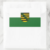 Drapeau de Saxony Rectangular Sticker (Sac)