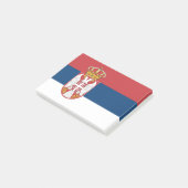 Drapeau de Serbie Post-it® Notes (Incliné)