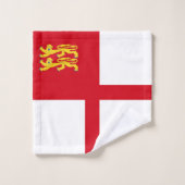 Drapeau de Sercq (Gant de toilette)