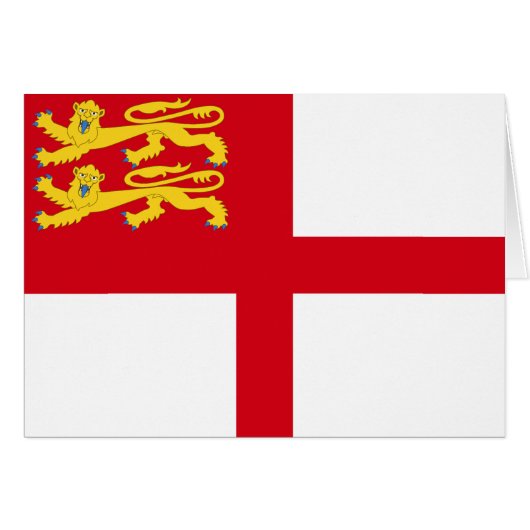 Drapeau de Sercq (Devant horizontal)