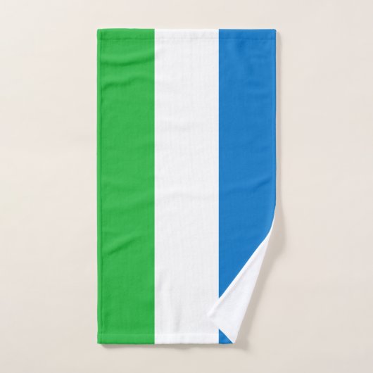 Drapeau de Sierra Leone (Serviette à main)