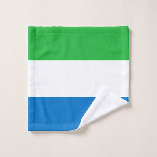 Drapeau de Sierra Leone (Gant de toilette)