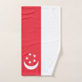 Drapeau de Singapour (Serviette à main)