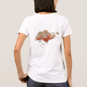 Drapeau de Singapour x Carte T-shirt (Dos)