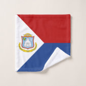 Drapeau de Sint Maarten (Gant de toilette)
