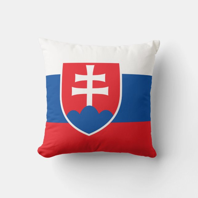 Drapeau de Slovaquie Coussin américain MoJo (Recto)