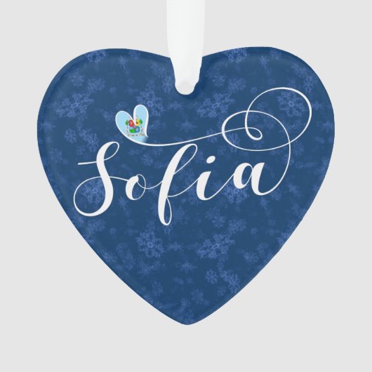 Drapeau de Sofia en Coeur, Bulgarie (devant)