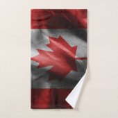 Drapeau de soie du Canada (Serviette à main)
