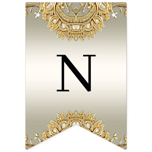 Drapeau de soudage orné d'or (Troisième drapeau)