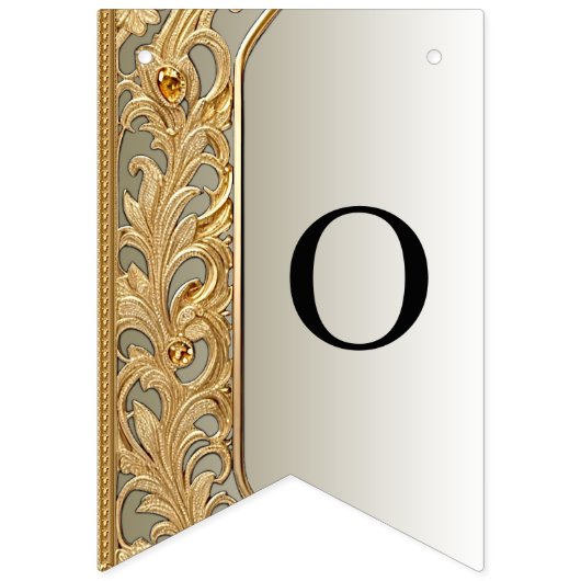 Drapeau de soudage orné d'or moderne (Deuxième drapeau)